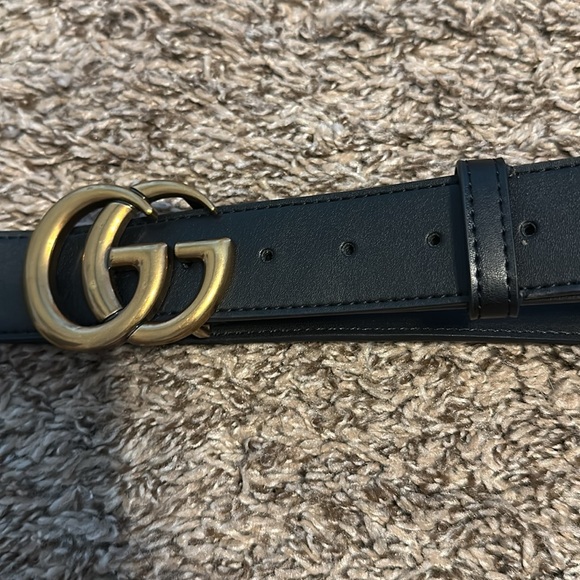 Gucci black and gold belt x - Picture 3 of 13